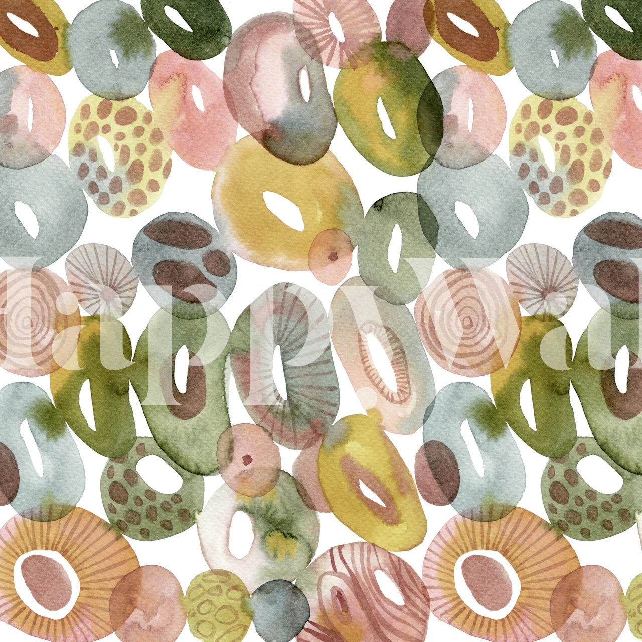 Pacific shore stones behang in een kamer