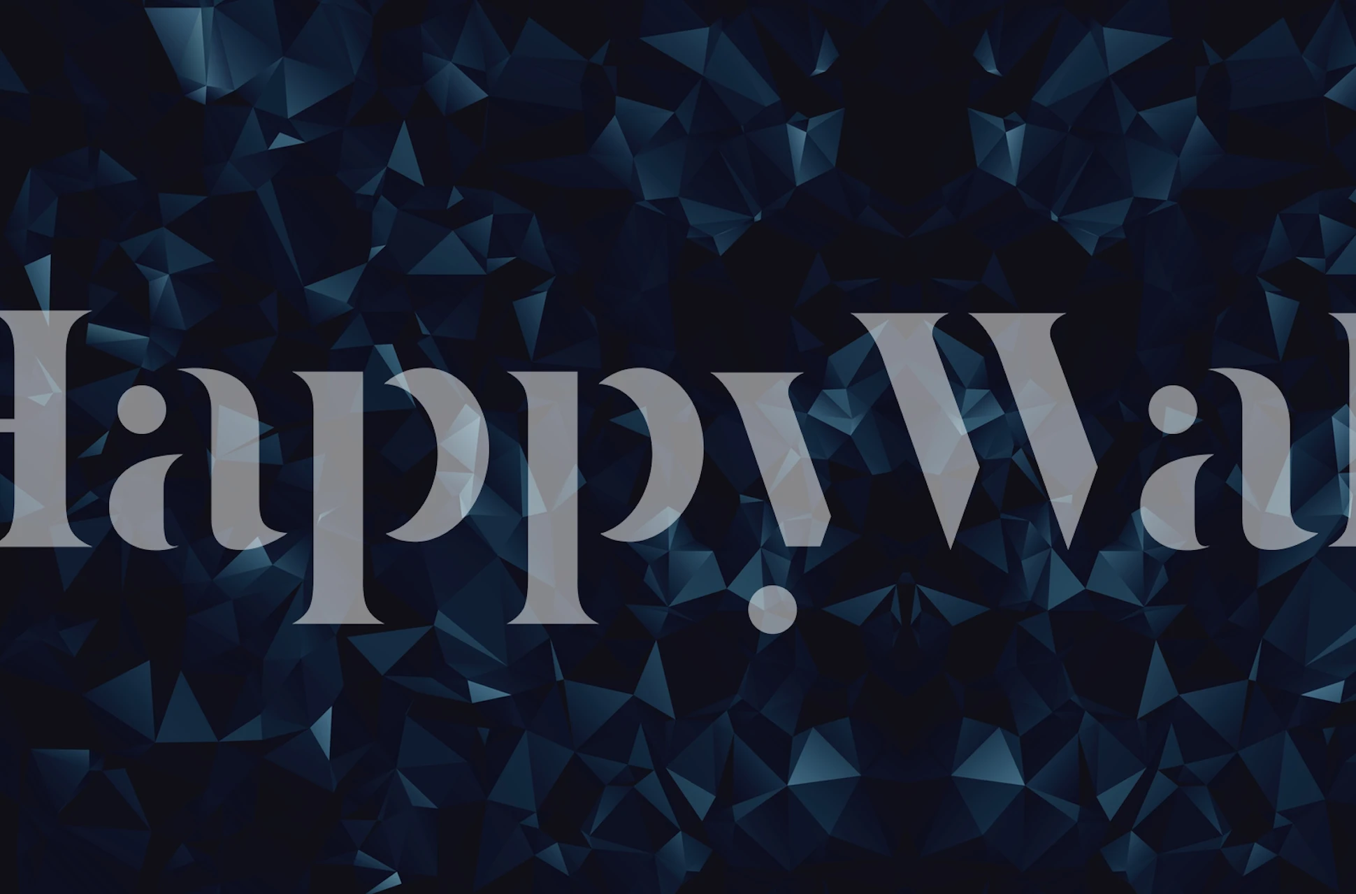 Dark blue geometric pattern wallpaper with angular shapes