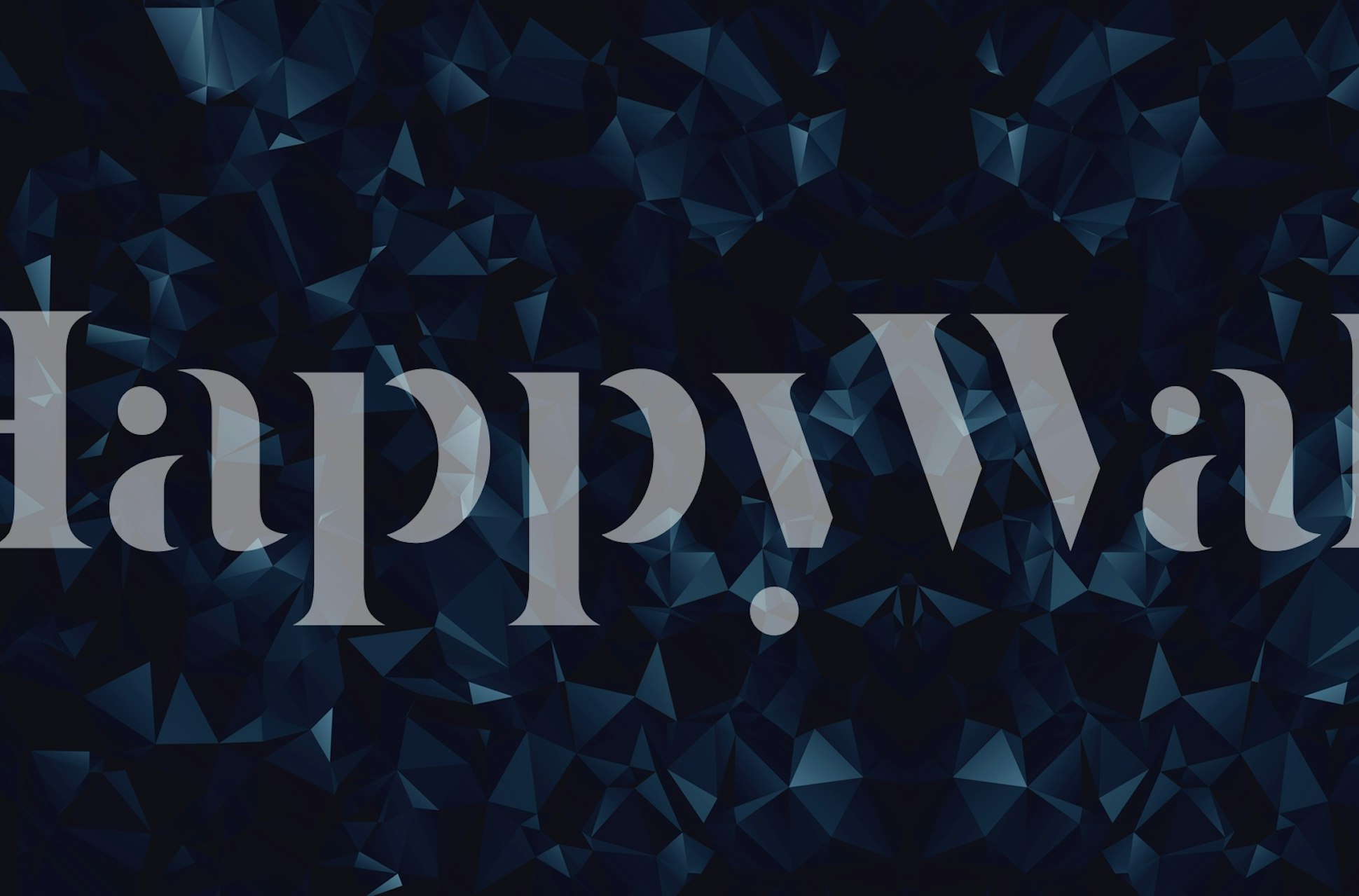 Dark blue geometric pattern wallpaper with angular shapes