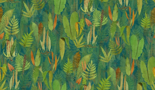 Eden in green orange teal blue