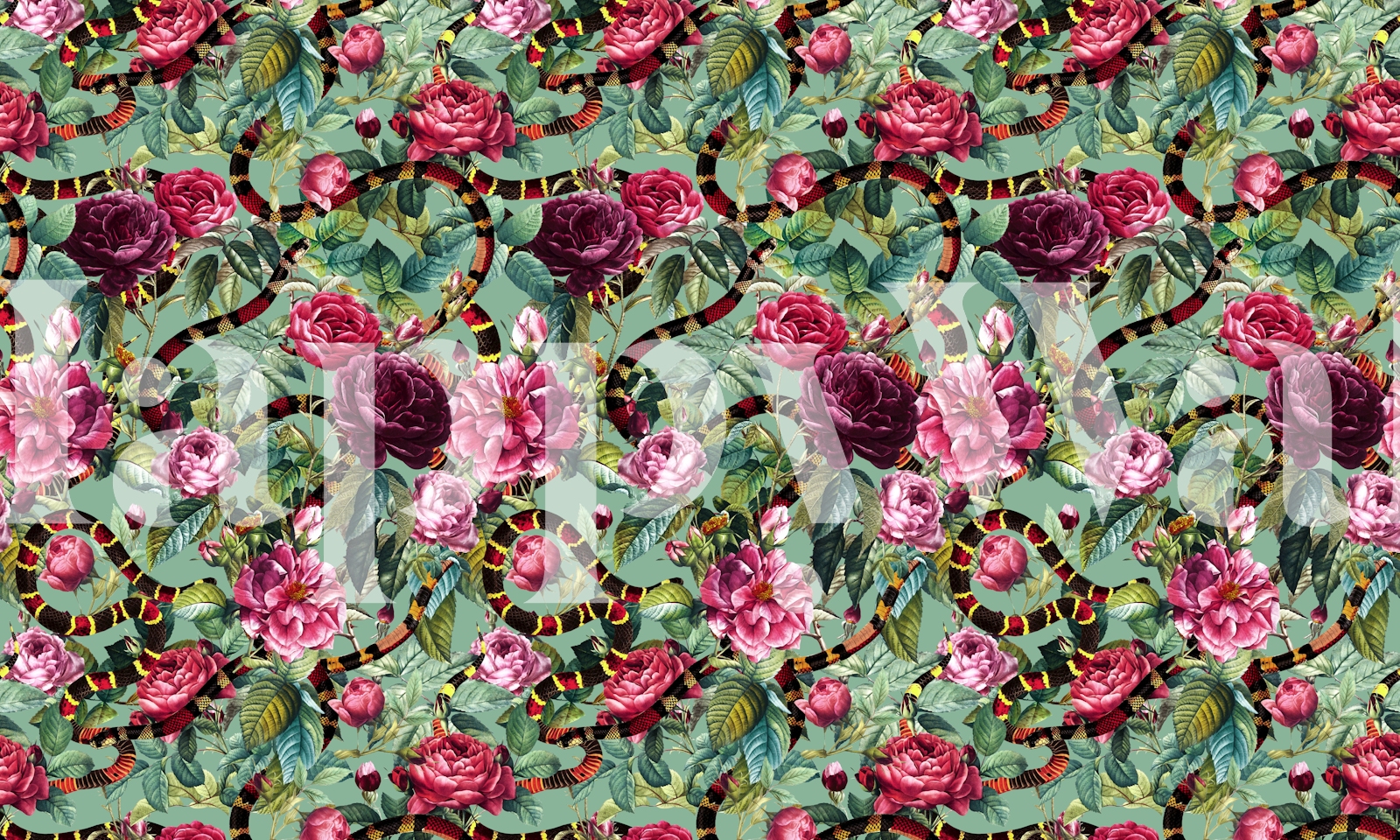 Snakes and Roses II Wallpaper - Happywall.com