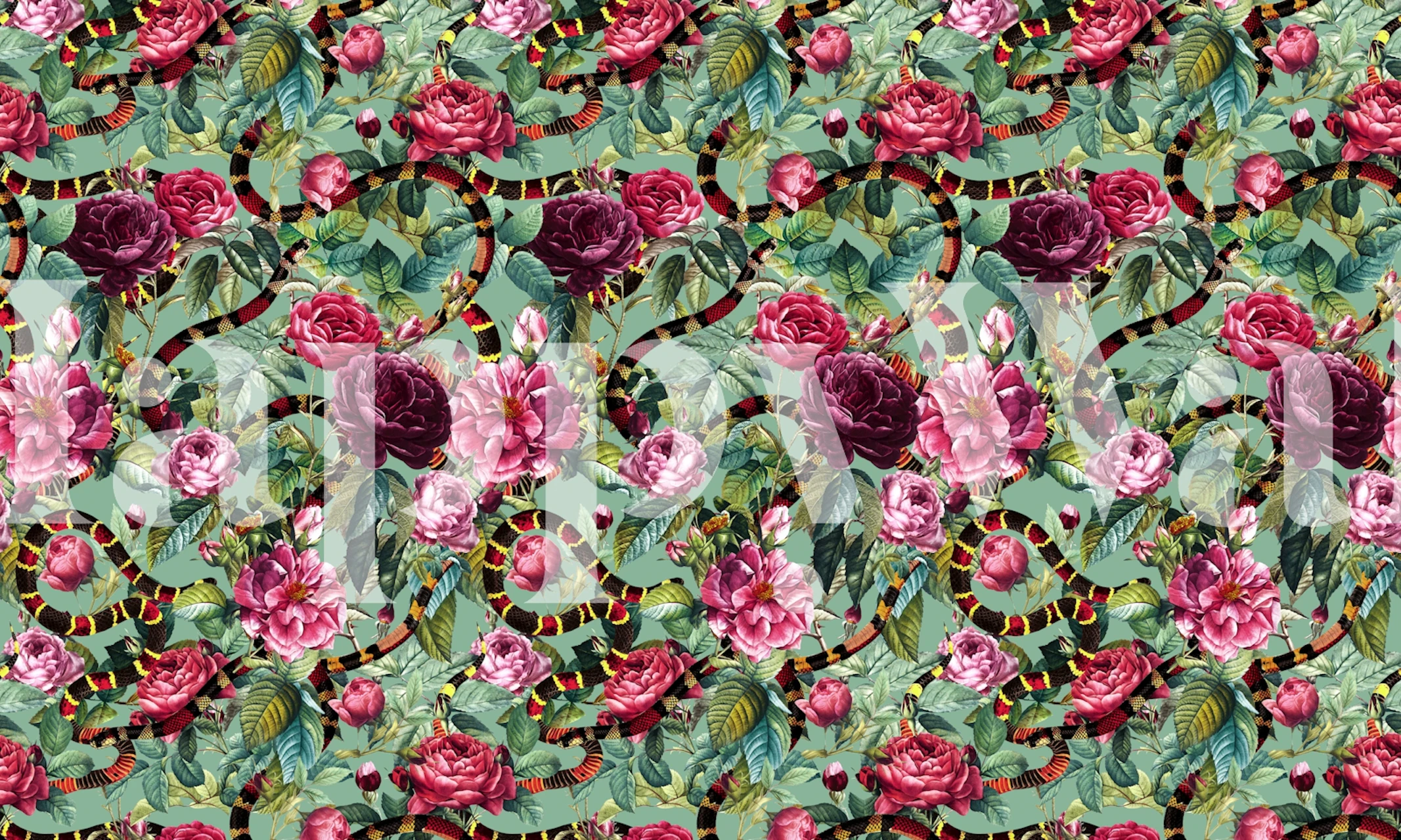 Snakes and Roses II tapetdesign