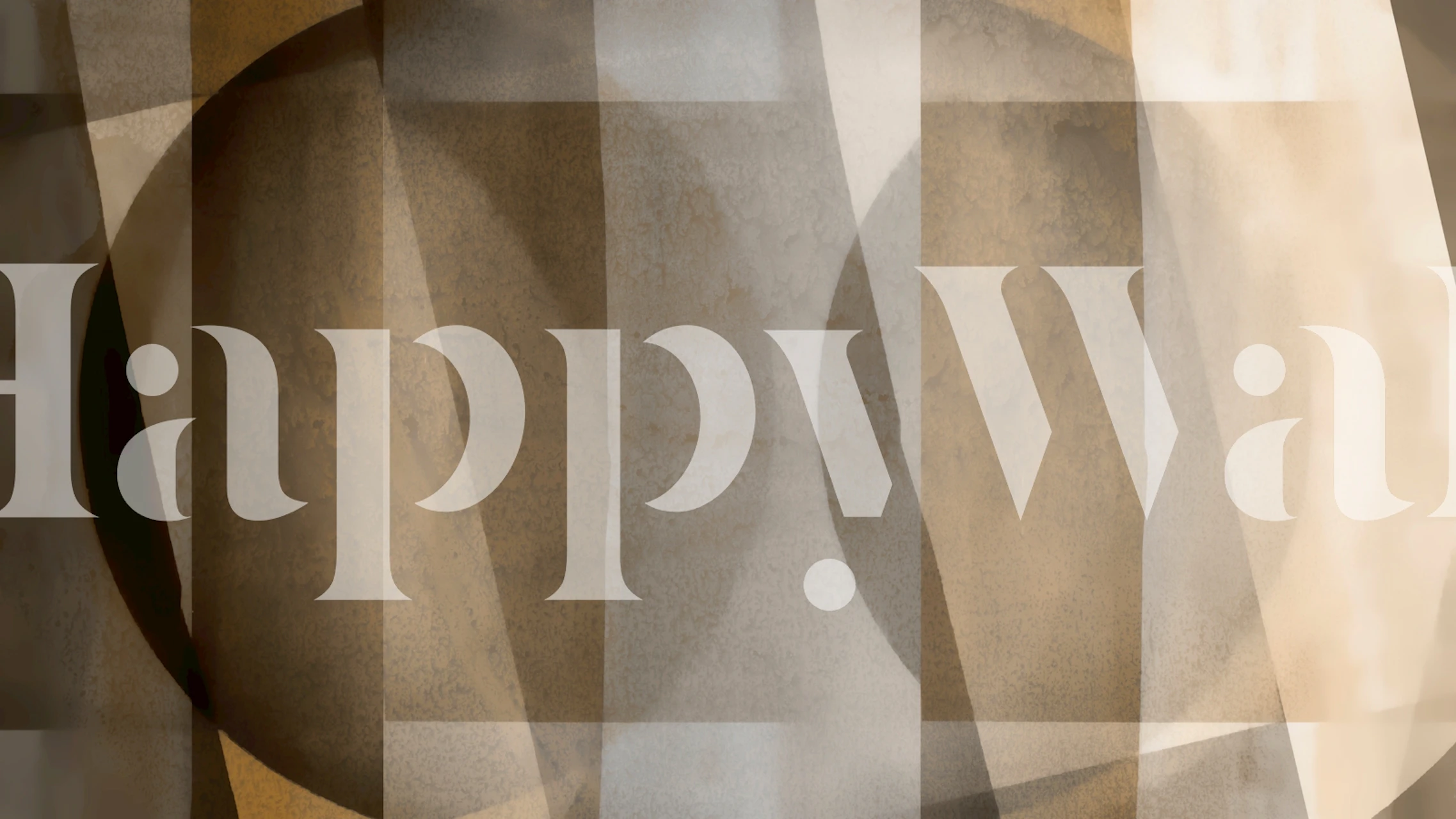 Neutral Layered Bauhaus wallpaper in a room