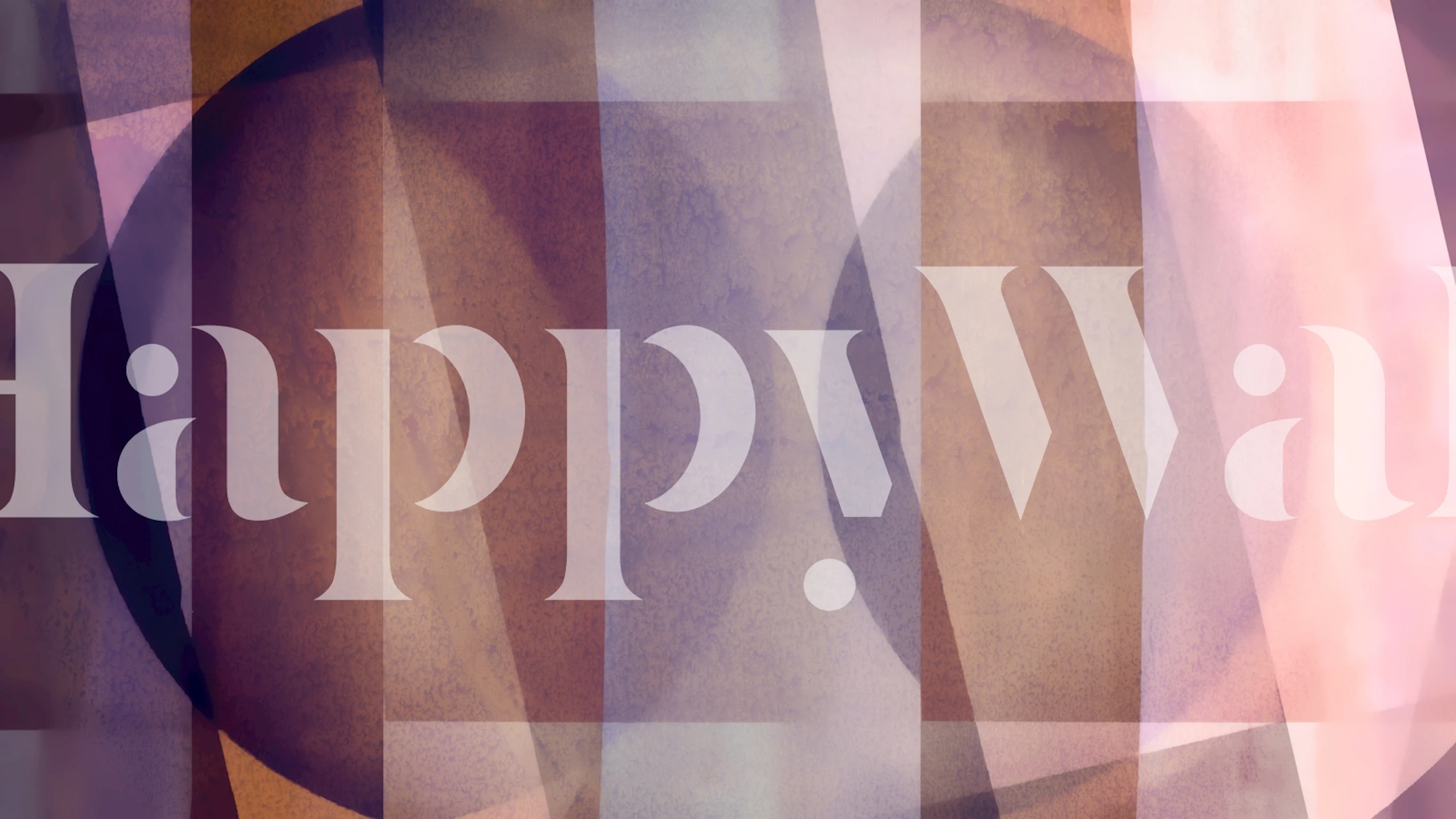 Papel de parede Layered Bauhaus Geometry em um quarto