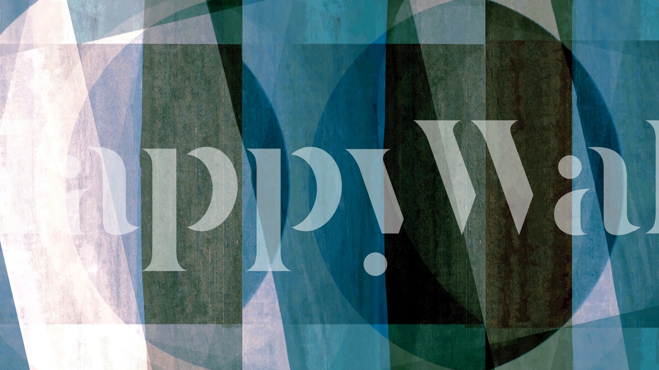 Layered Bauhaus Serenity tapet i ett rum