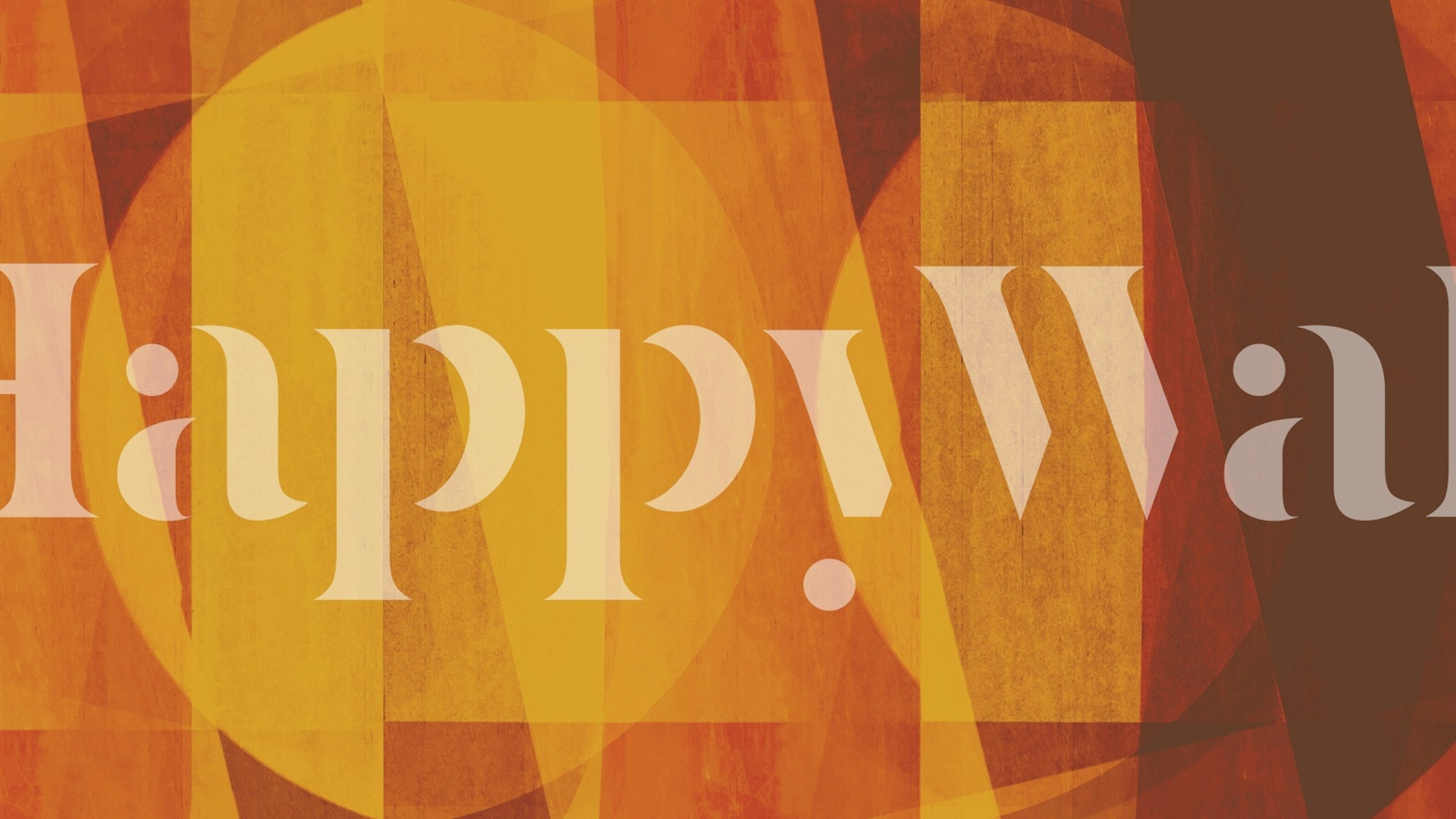 Layered Geometric Bauhaus wallpaper in a room