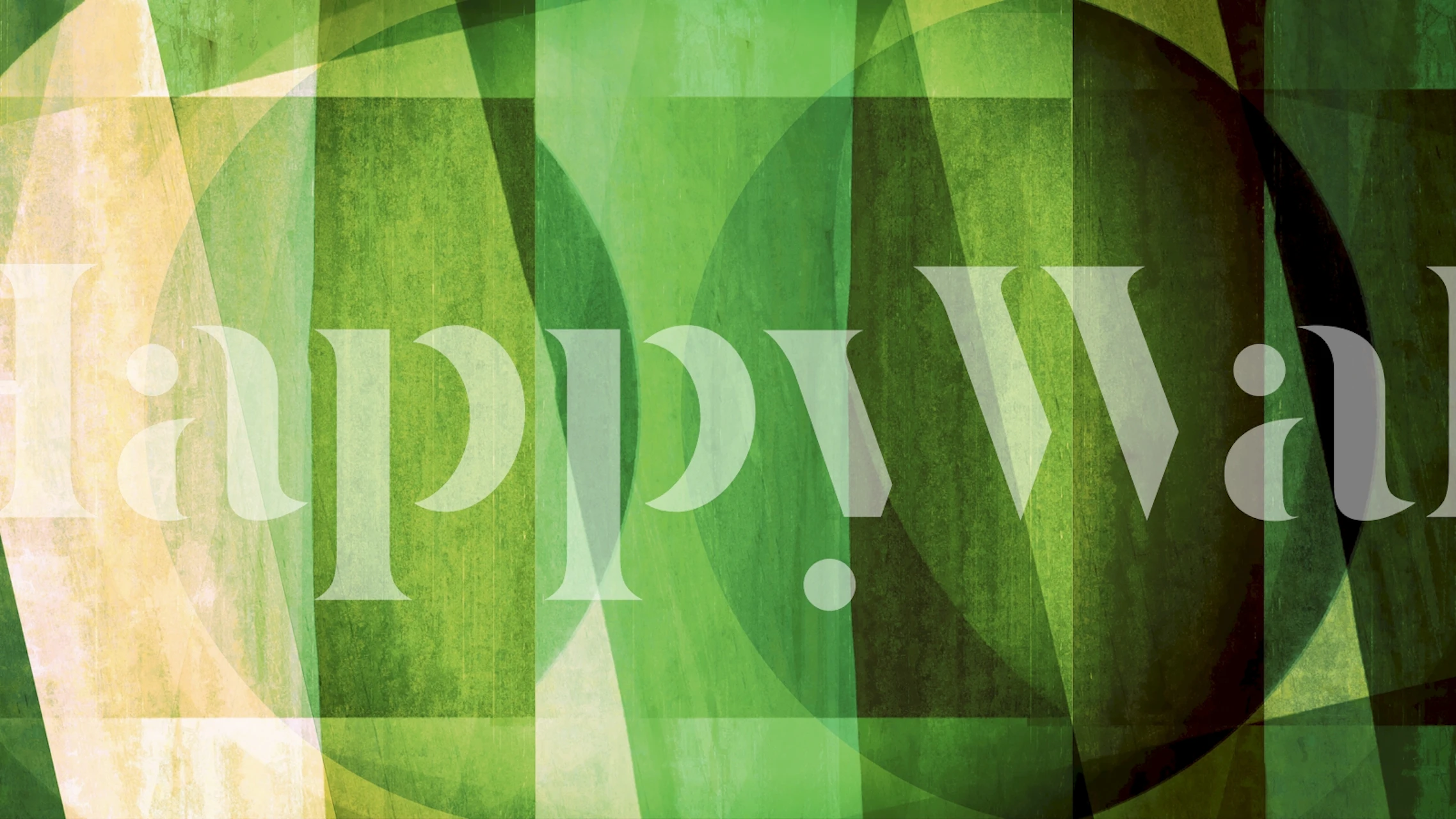 Layered Bauhaus Abstraction wallpaper in a room