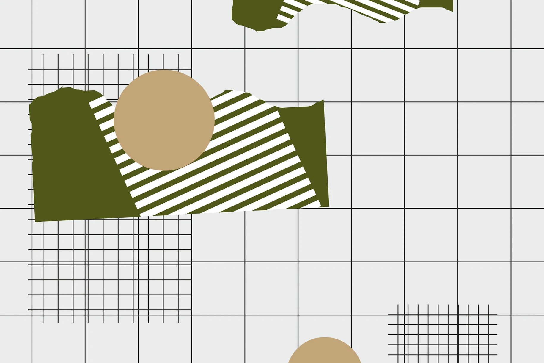 Checks Lines Grid Wallpaper - Stylish and Modern Designs - Happywall