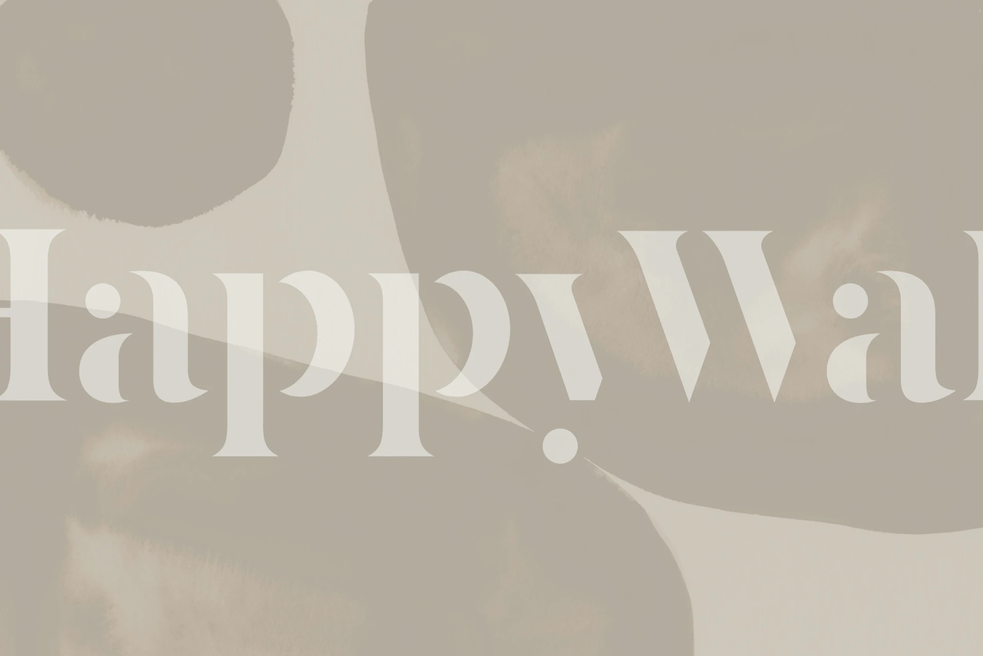 Papier peint avec formes abstraites beige et crème