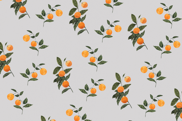 Sunkissed Oranges on Gray