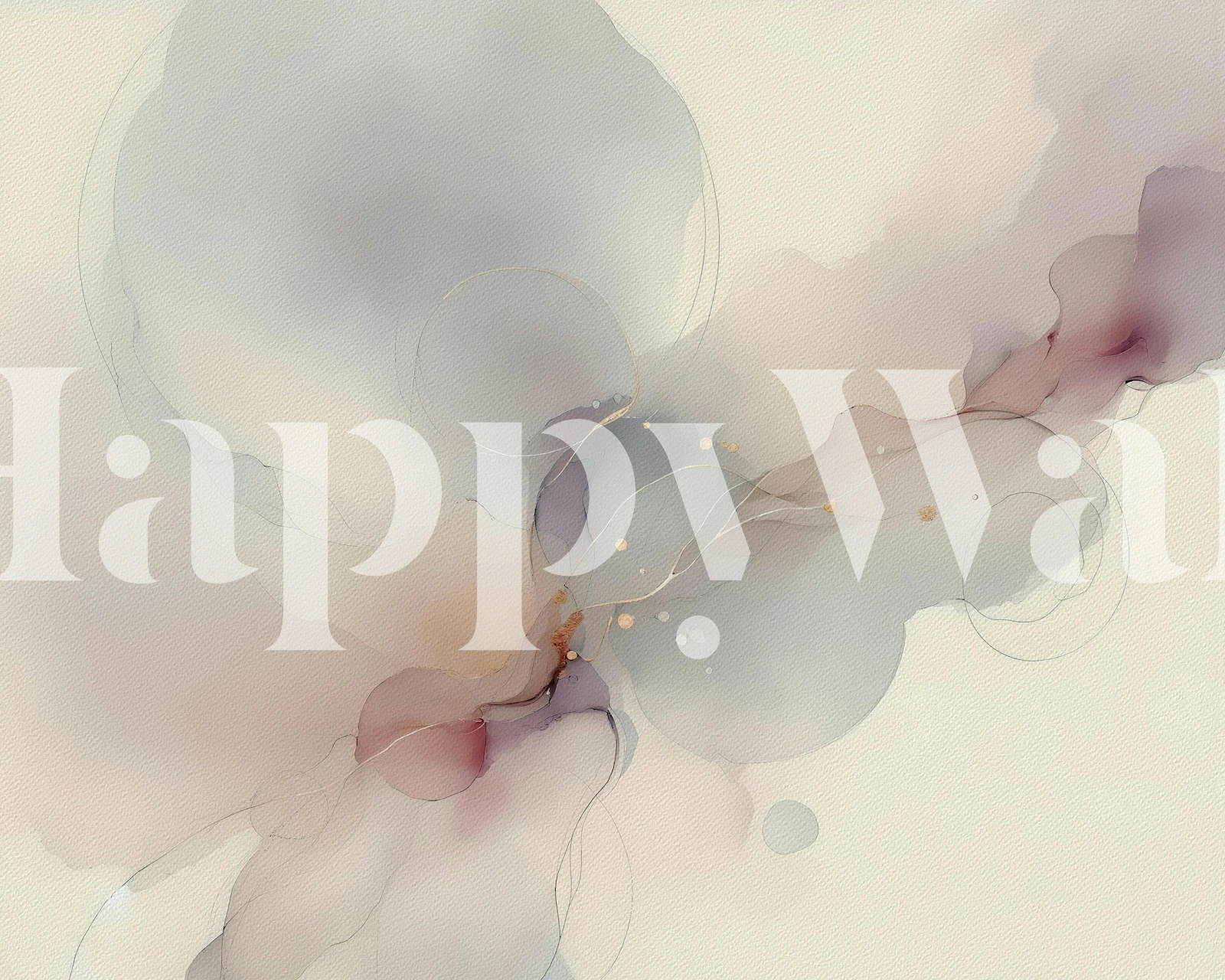Abstract watercolor swirls in soft pastel colors wallpaper