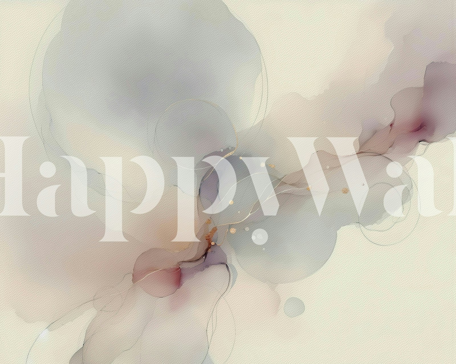 Abstract watercolor swirls in soft pastel colors wallpaper