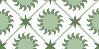 Celestial geometric - green papiers peint