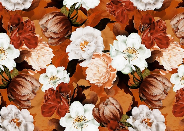 Baroque Botanical Gold Flower Garden