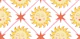 Celestial geometric - yellow and red