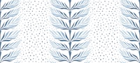 Palm leaf stripe - blue papiers peint