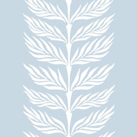 palm leaf stripe - light blue tapete