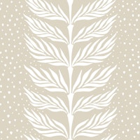 Palm leaf stripe - beige tapete