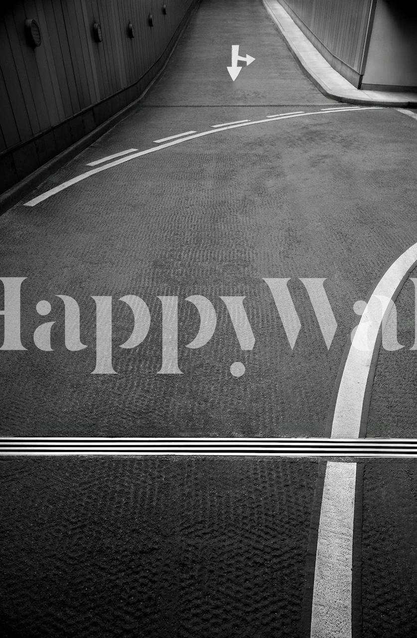 Geometric arrow pattern in black and white wallpaper