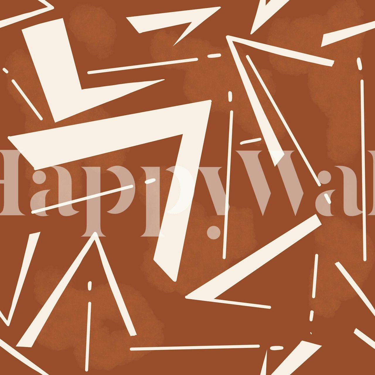 Tapeta Earthen Angled Decor u sobi