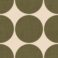 Modern Olive Retro Spheres ταπετσαρία