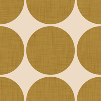 Modern Mustard Retro Spheres ταπετσαρία