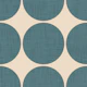 Modern Slate Blue Retro Spheres