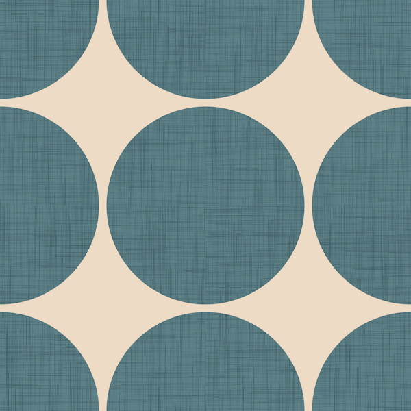 Modern Slate Blue Retro Spheres