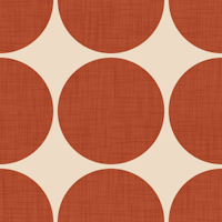 Modern Rust Red Retro Spheres ταπετσαρία