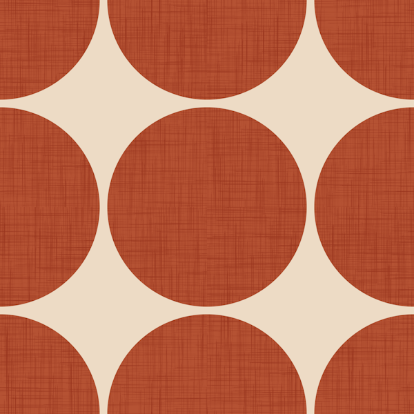 Modern Rust Red Retro Spheres