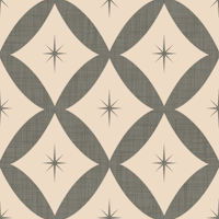 Atomic Star - Mid Century Starburst Taupe wallpaper