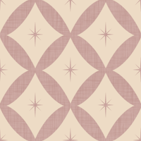Atomic Star - Mid Century Starburst Mauve wallpaper