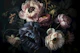 Elegant Floral Nocturne Baroque Blooms