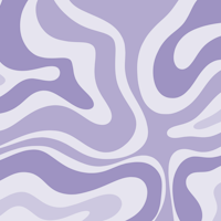 Retro Modern Liquid Swirl in Muted Lavender papiers peint