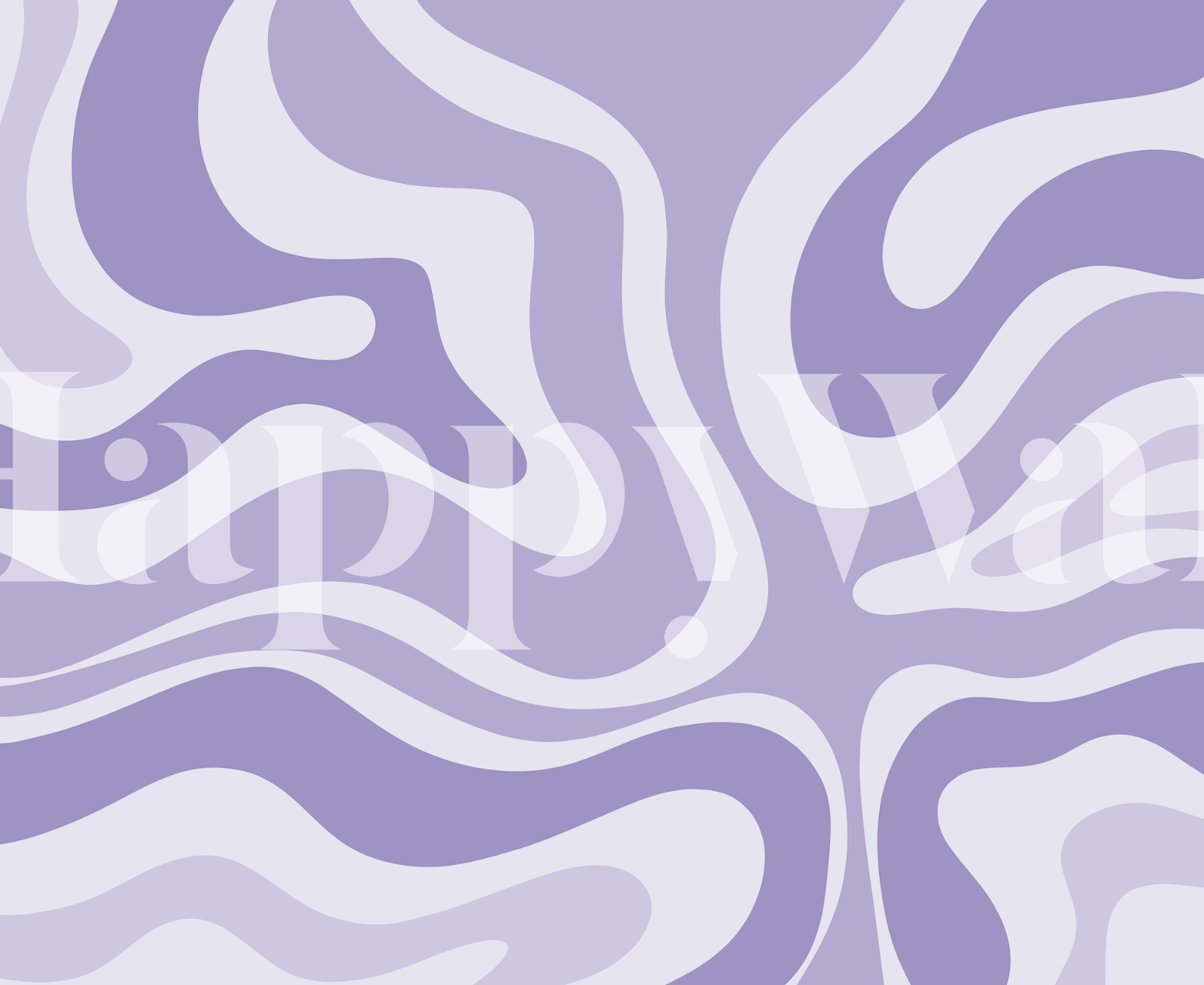 Papel pintado Retro Modern Liquid Swirl en una habitación