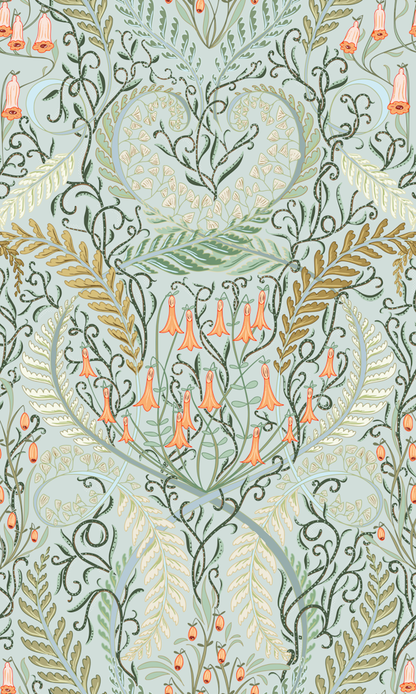 Woodland soil Morris style mint