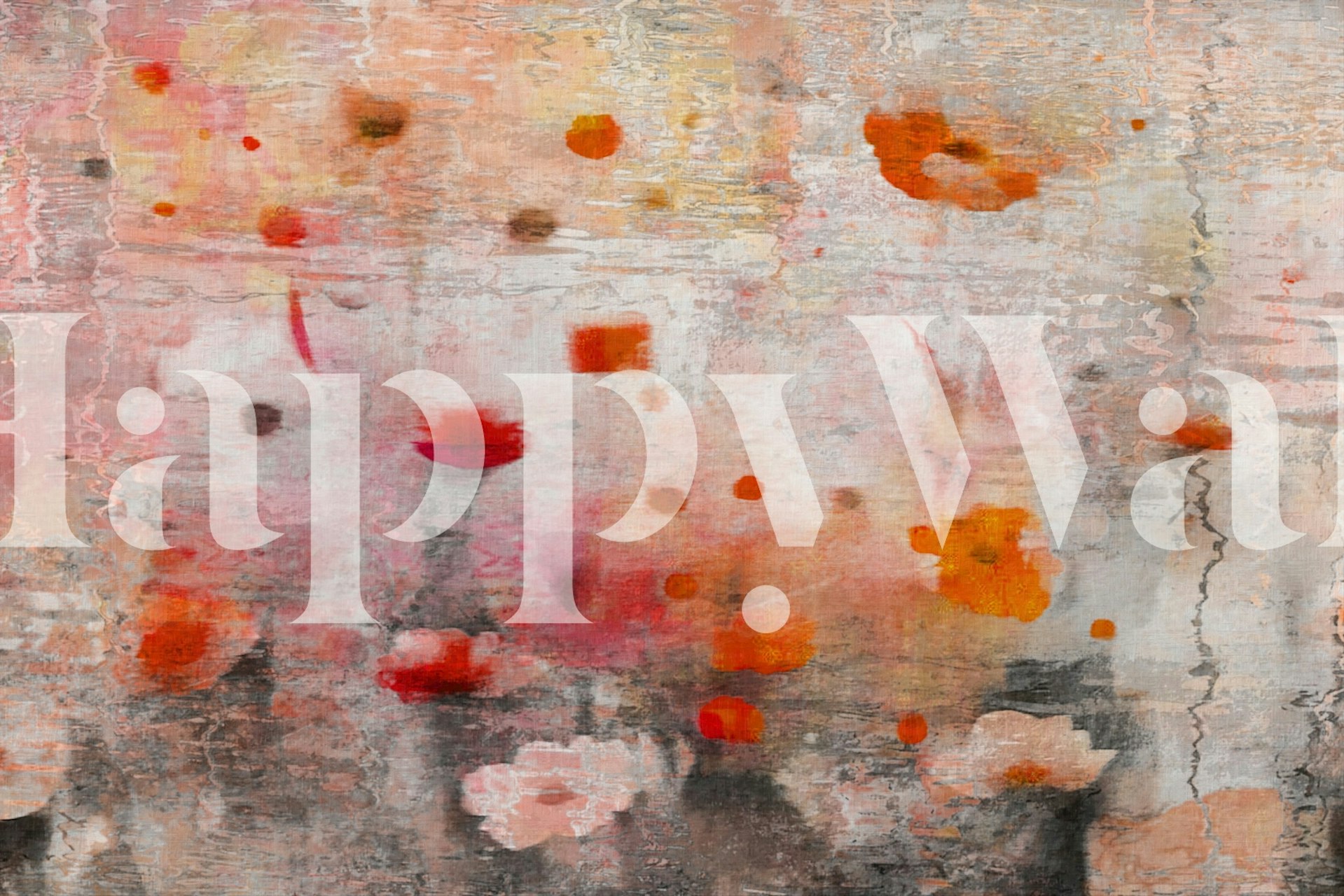 Ταπετσαρία Watercolor Wildflower Meditation σε ένα δωμάτιο