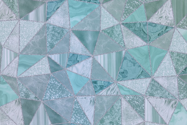 Precious Teal Triangle Pattern