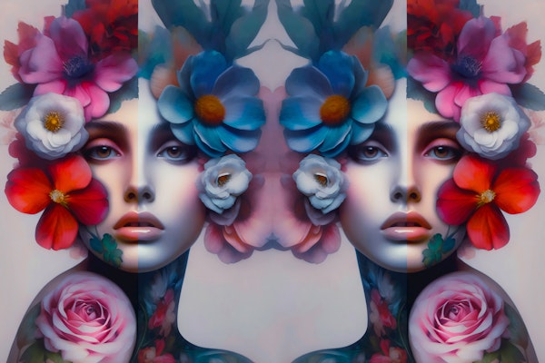 Floral Fashion Portrait