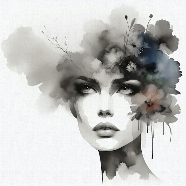 Monochrome Bloom Beauty