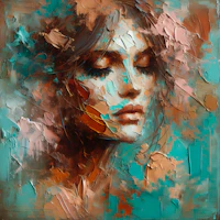 Turquoise Dream Portrait wallpaper