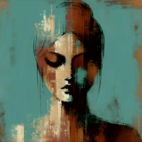 Lady Meditation papel pintado