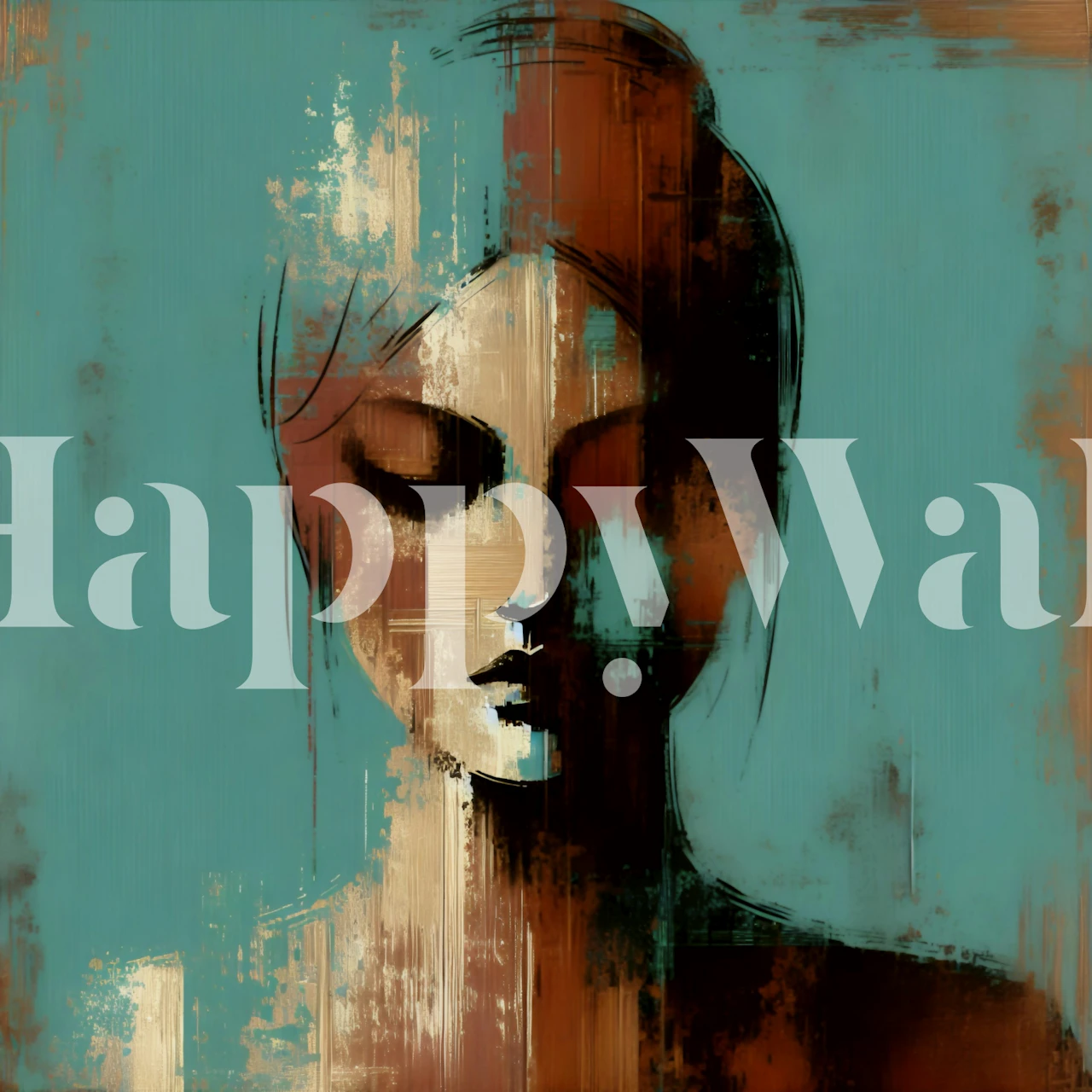 Lady Meditation wallpaper in a room