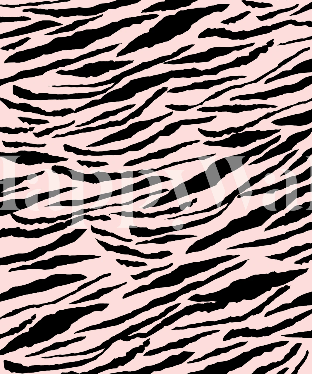 Pink and black tiger stripes pattern wallpaper