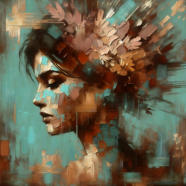 Floral Portrait Surrealist