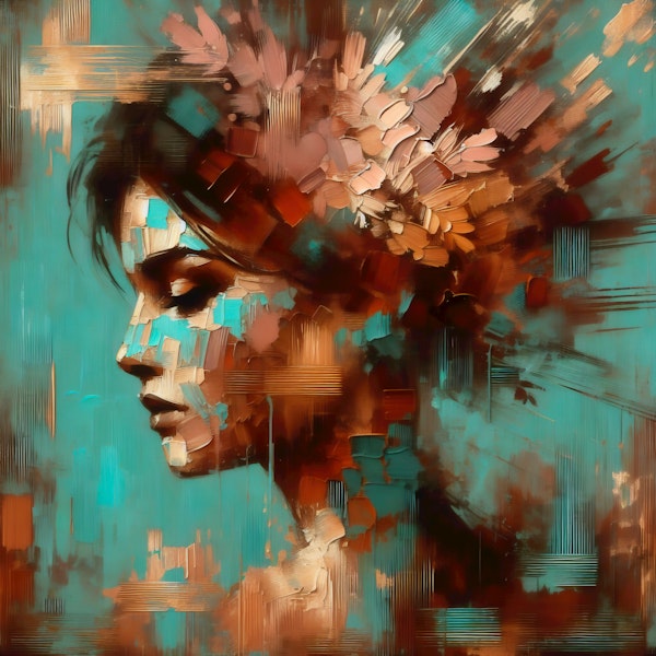 Floral Portrait Surrealist