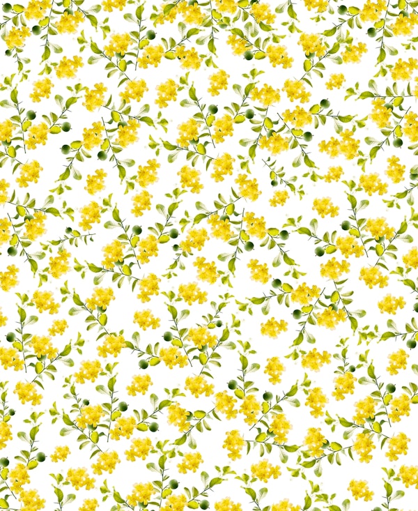 Yellow Flower Pattern 1