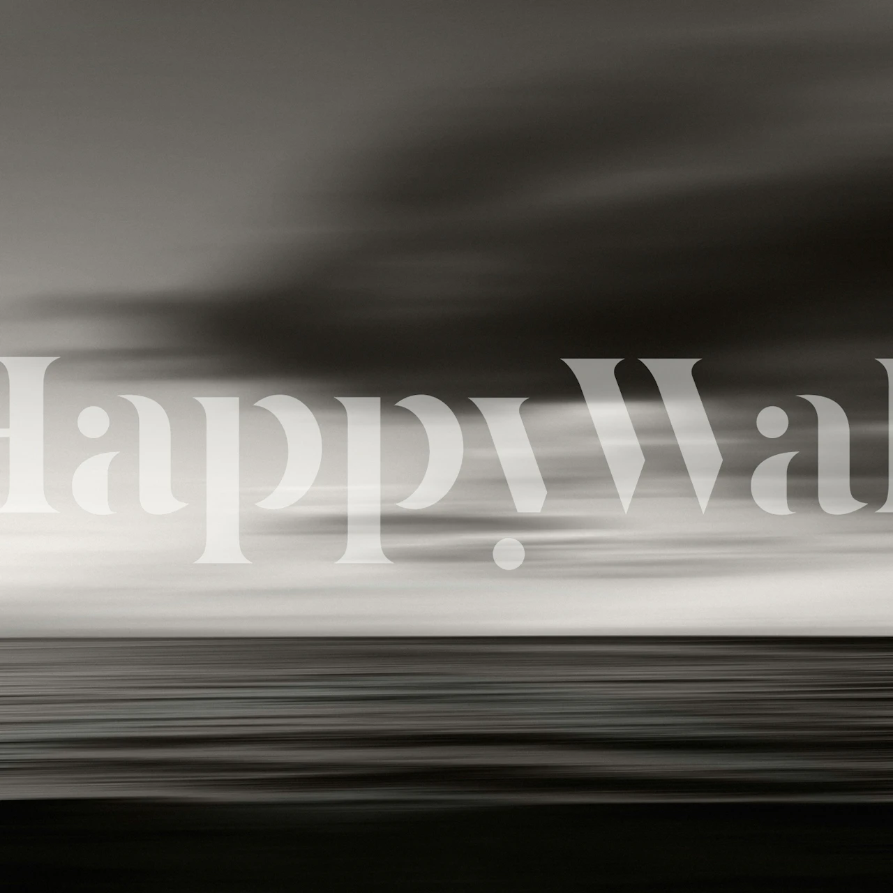 Sea and Clouds wallpaper in a room