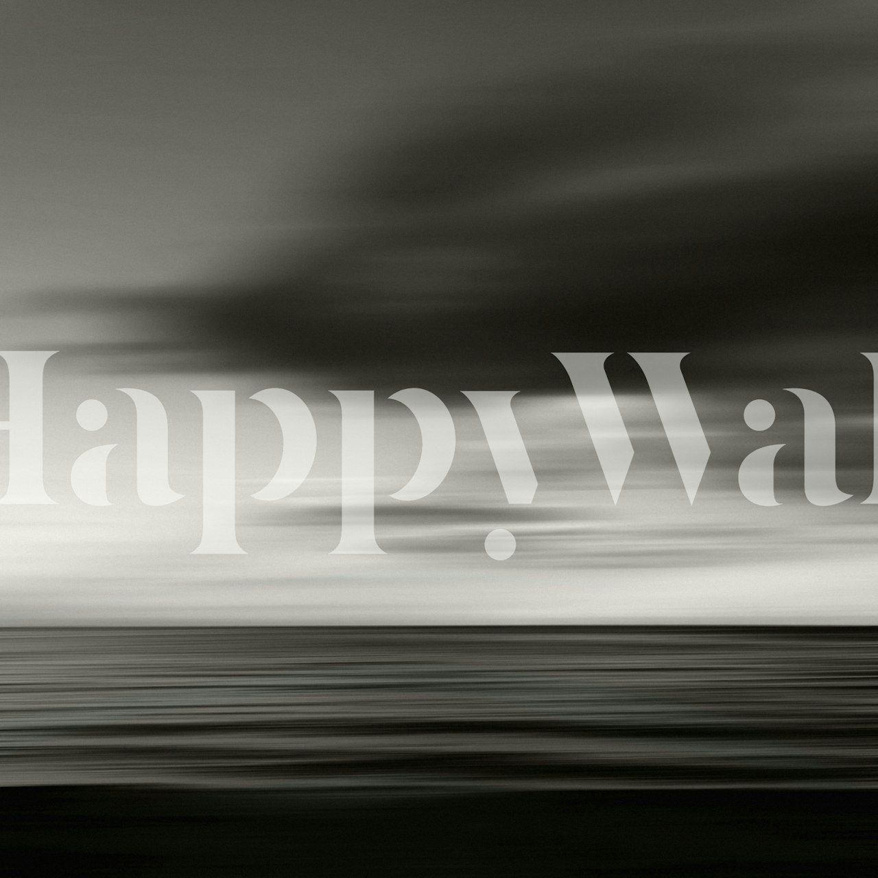 Sea and Clouds wallpaper in a room