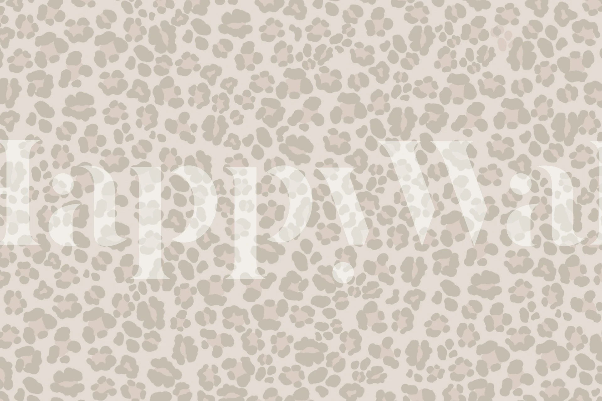 Leopard print wallpaper in modern interior
